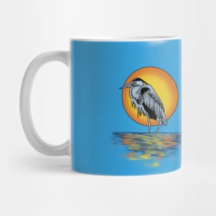 Heron Sunset Mug